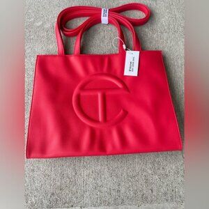 Telfar Medium Shopping Bag - Red NEW WITH TAGS AND DUSTBAG